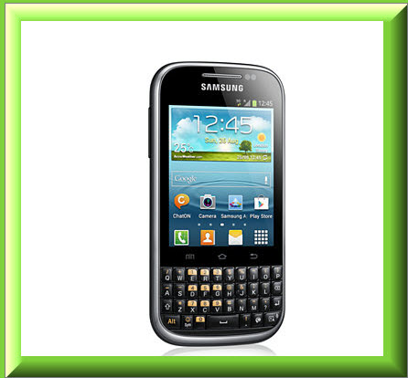 Samsung Galaxy Chat B5330, vista frontal