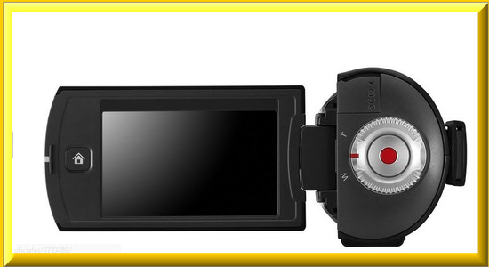 Videocamara Samsung Q10, vista parte trasera