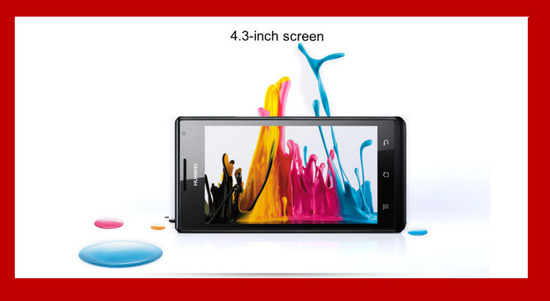 Huawei Ascend P1, Super Amoled Screen