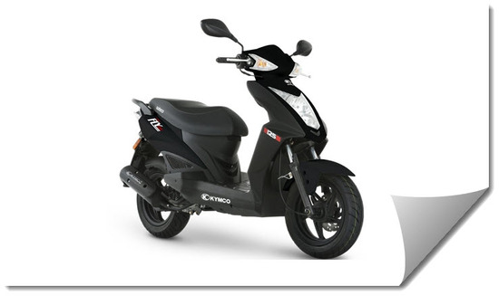 Kymco Fly 125, color negro