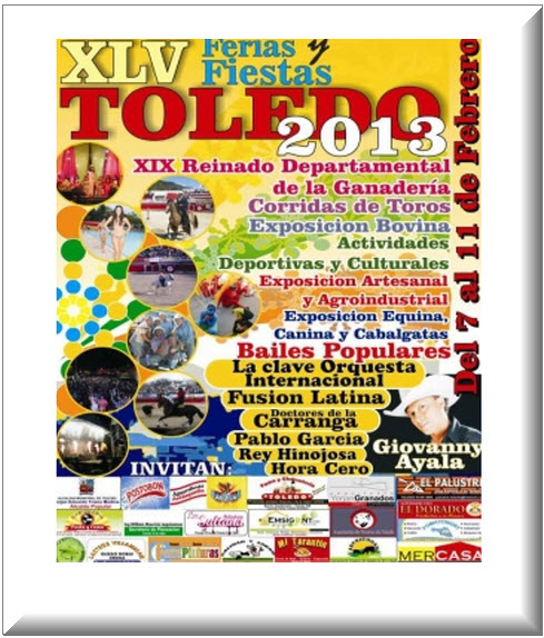 Cartel Oficial Ferias y Fiestas en Toledo 2013