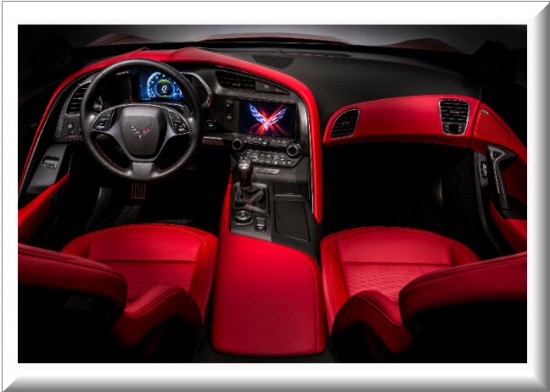 Chevrolet Corvette 2013, diseño interior