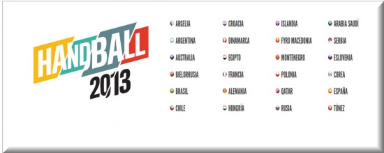 Equipos Campeonato Mundial de Balonmano 2013