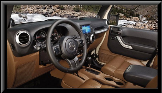 Jeep Wrangler Unlimited 2013 diseño interior