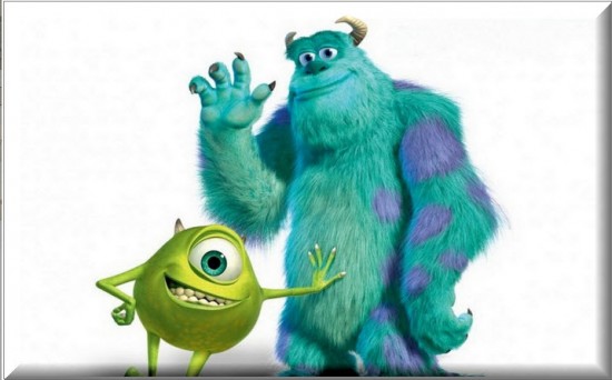 Mike y Sully personajes de la película  Monsters,INC