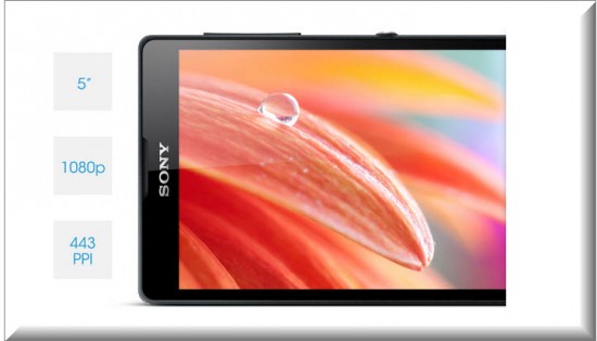 Sony Xperia ZL, pantalla