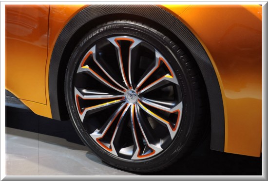 Toyota Corolla Furia Concept, rin de aleación