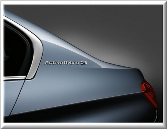 BMW Activehybrid 3 2013, calcomanía