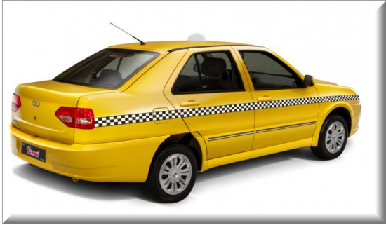 Chery Taxi 2013 vista parte trasera