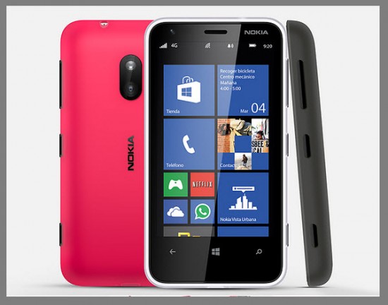 Nokia Lumia 620 ,diseño exterior