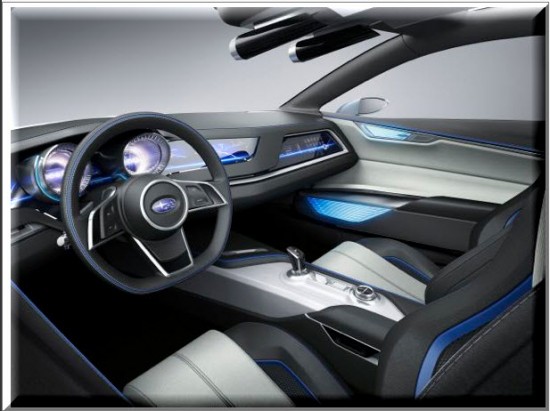 Subaru Viziv, diseño interior