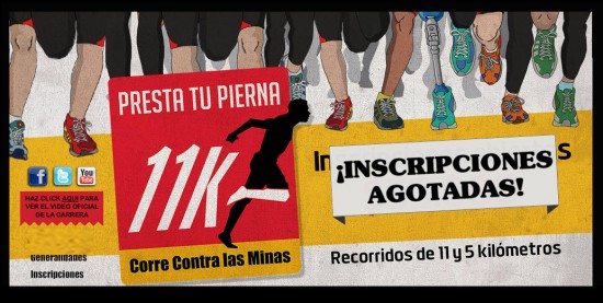 Caminata Presta tu pierna 11K corre contra las minas