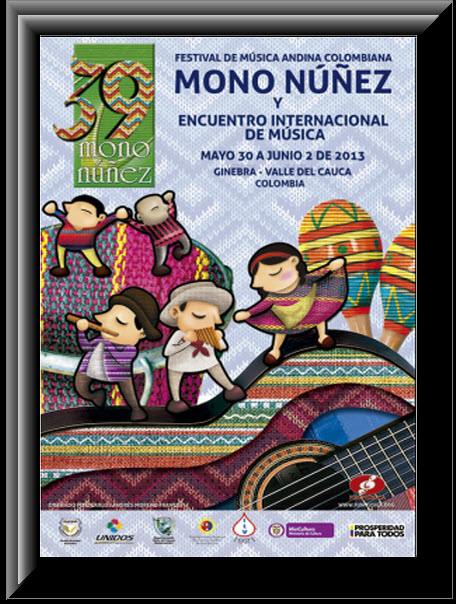 Cartel oficial Festival Mono Nuñez 2013