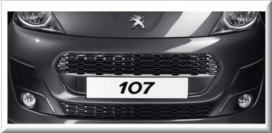 Peugeot 107 5 puertas, parrilla frontal