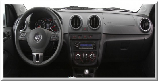 Volkswagen Voyage, diseño interior