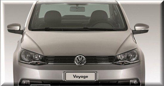 Volkswagen Voyage, vista parte frontal