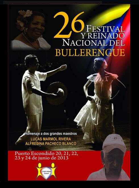 Festival  y Reinado Nacional del Bullerengue en Puerto Escondido, Córdoba 2013