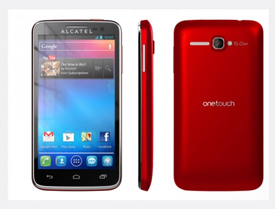 Alcatel One Touch X Pop, color rojo