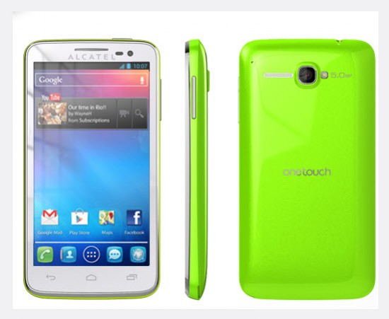 Alcatel One Touch X Pop, color verde manzana