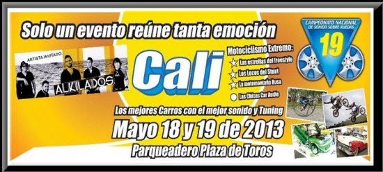 Campeonato Nacional Sonido Sobre Ruedas en Cali mayo 2013