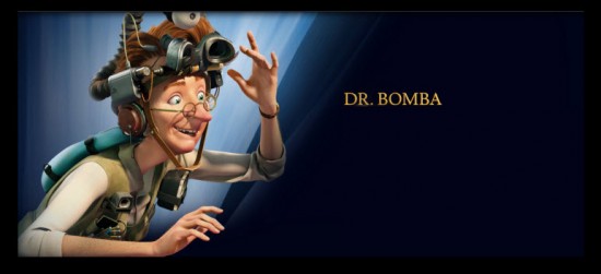 Dr Bomba personaje película El Reino Secreto 3D