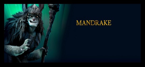 Mandrake personaje película El Reino Secreto 3D