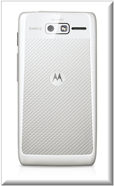 Motorola RAZR D3, vista parte trasera
