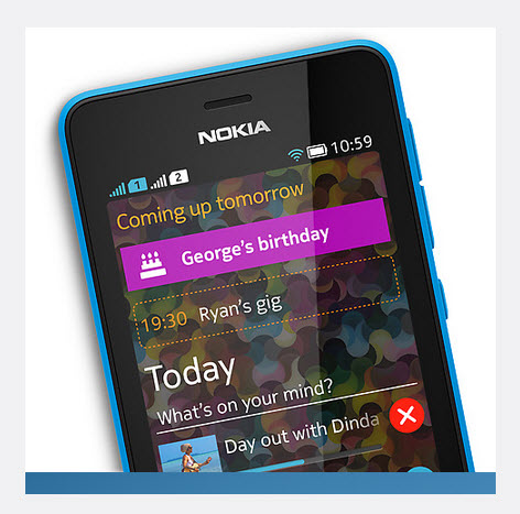 Nokia Asha 501, diseño