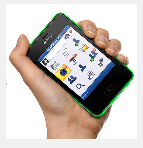Nokia Asha 501, peso  91 gramos
