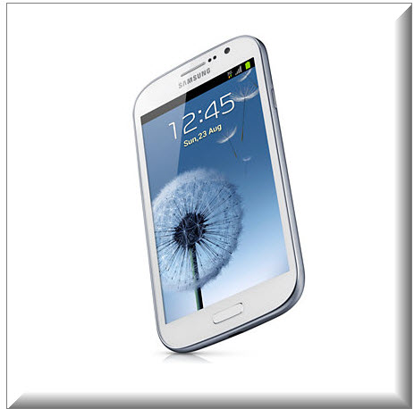 Samsung Galaxy Grand Blanco, vista parte exterior