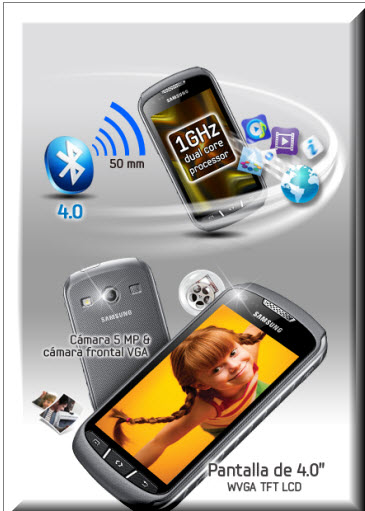 Samsung Galaxy Xcover 2 , pantalla de 4 pulgadas
