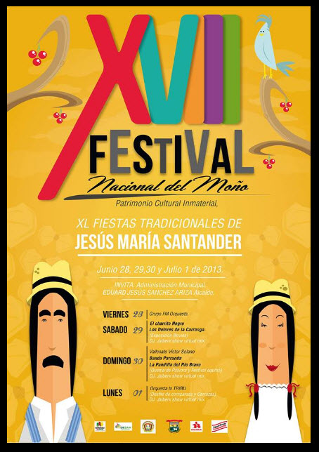 Afiche Oficial Festival Nacional del Moño 2013