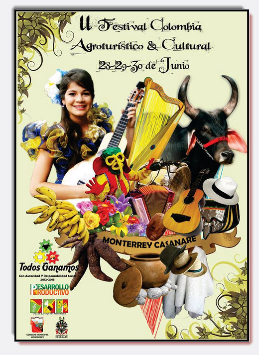 Afiche oficial Festival Colombia Agroturístico y Cultural 2013