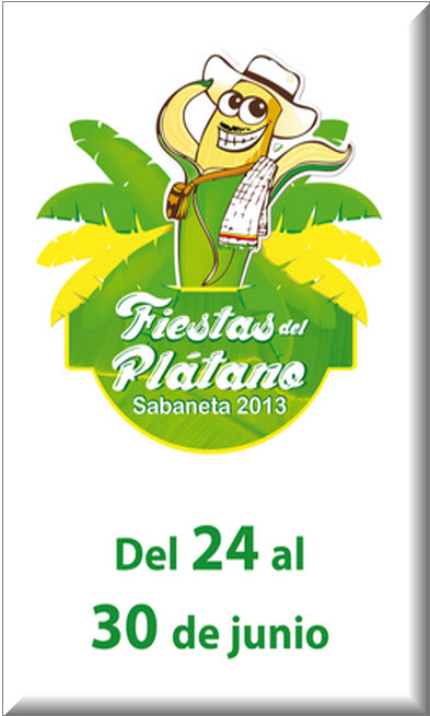 Afiche oficial Fiestas del Plátano 2013
