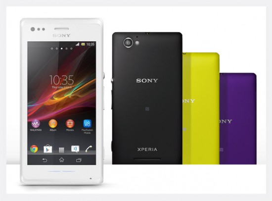 Sony Xperia M Dual, colores