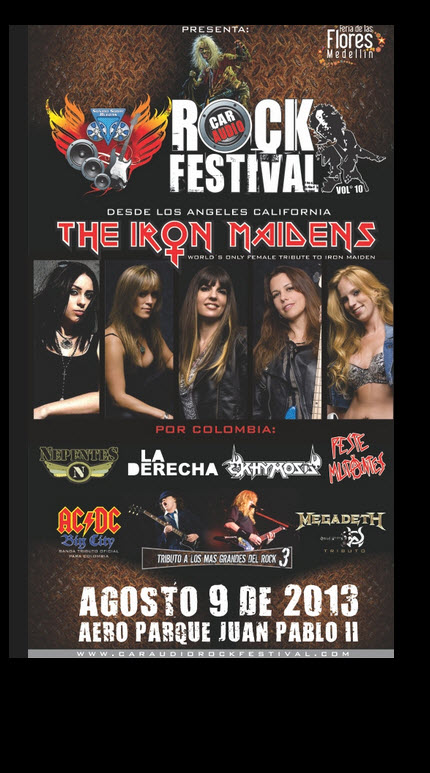 Afiche oficial Car Audio Rock Festival 2013
