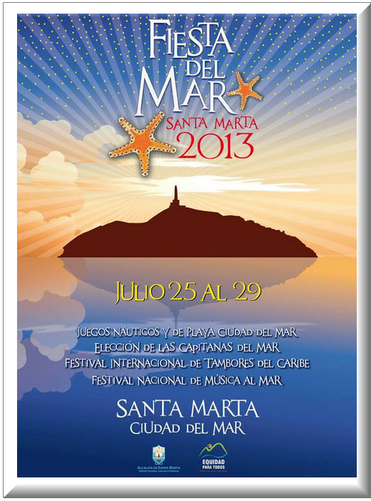 Afiche oficial Fiestas del Mar 2013 