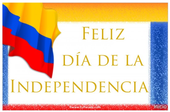  Feliz Día de la Independencia de Colombia