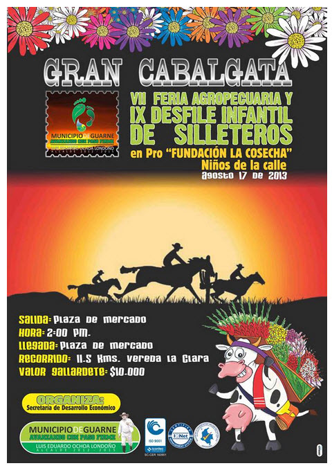 Gran Cabalgata Feria Agropecuaria y Desfile Infantil de Silleteros 2013