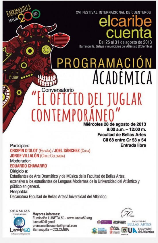 Programación académica Festival Internacional de Cuenteros 2013