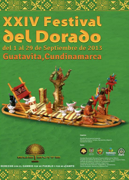 Afiche oficial Festival del Dorado en Guatavita 2013
