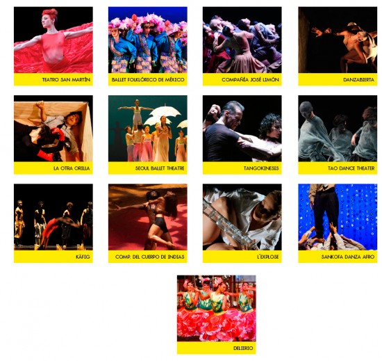 Compañías Bienal Internacional de Danza 2013