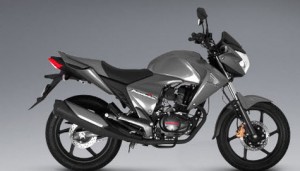 honda cb 150 invicta color gris