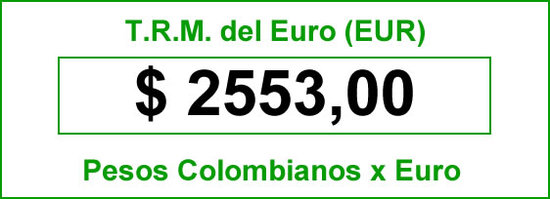 Ver precio del Euro hoy en Colombia 2014-06-11