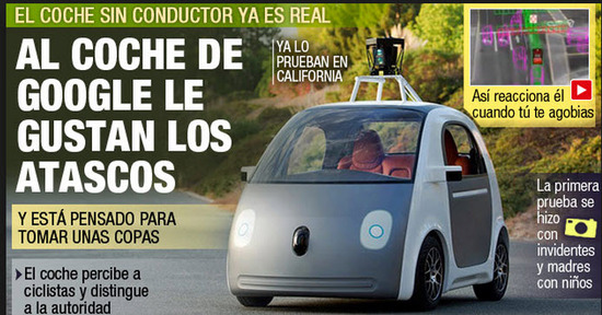 Tecnología del Carro de Google sin conductor