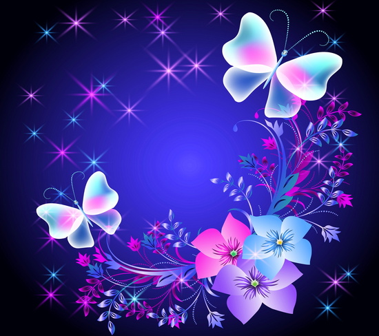 Descargar imágenes de fondo para whatsapp floral butterflies