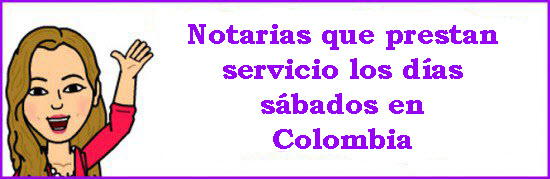 Listado de notarias de turno en Colombia 2016