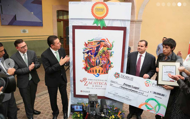 Feria Nacional de Zacatecas México 2015 Cartel ganador de la feria nacional de zacatecas mexico 2015