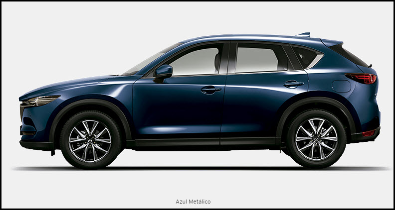 Vista de Mazda CX5 color azul metálico