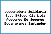 <i>aseguradora Solidaria Seas Efiseg Cia Ltda Asesores De Seguros Bucaramanga Santander</i>